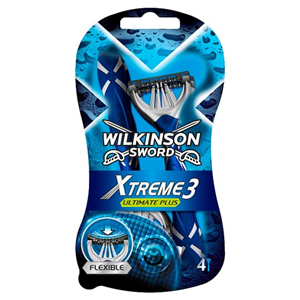 Wilkinson Sword Xtreme 3 Ultimate Plus Disposable Razors 4 Pack