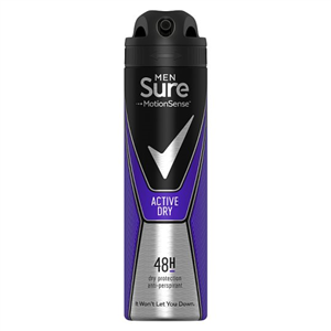 Sure Men Active Antiperspirant Deodorant 150Ml