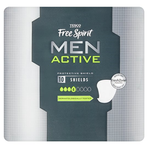 Tesco Free Spirit Men Active Shields 10 Pack