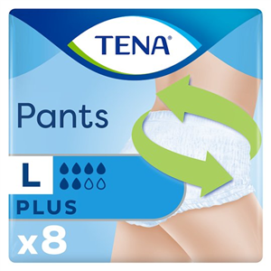 Tena Pants Plus Large 8 Pack