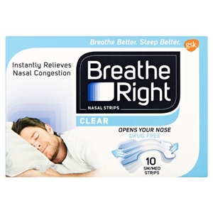 Breathe Right Nasal Strips Clear 10 Strips