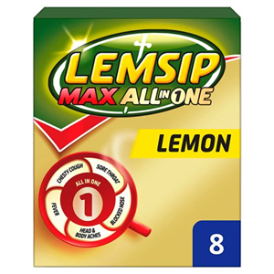 Lemsip Max All In One Lemon Sachets 8'S