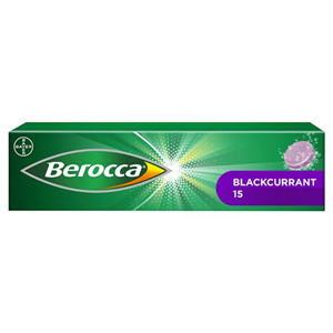 Berocca Blackcurrant Effervescent Vitamin Energy Tablets 15S