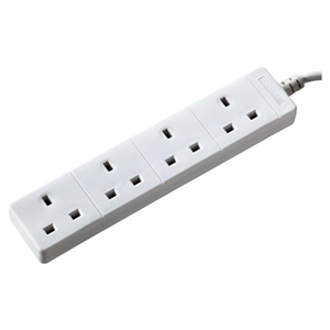 Tesco 4 Socket 2 Metre Extension Lead