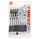 Zebra Grip Ballpoint Pens Black 10 Pack