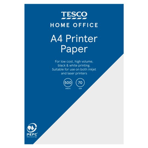 Tesco Basics A4 White Paper 500 Sheets 70Gsm