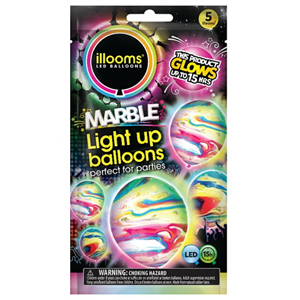 Illooms Marble Balloons - 5 Pack