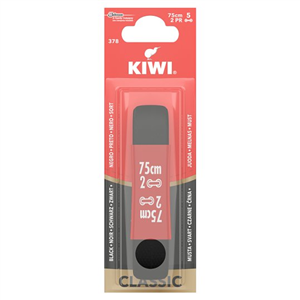 Kiwi Round Black Laces 75Cm/5 Hole