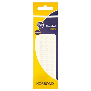 Non Roll Elastic 25Mm X 2M