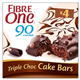 Fibre One Cake Bar Triple Chocolate 4 X 25G