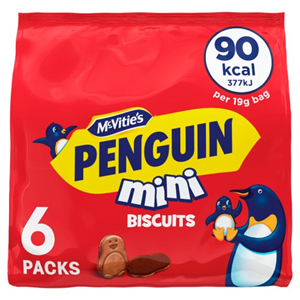 Mcvities Penguin Mini Biscuit 6 X 19G
