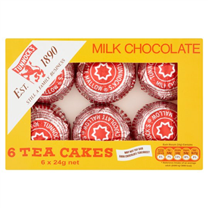 Tunnocks Milk Chocolate Teacakes 6X24g