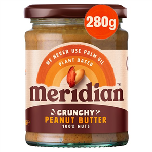 Meridian Peanut Butter Crunchy 100% Nuts 280G