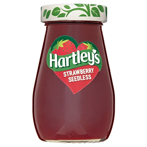 Hartleys Best Strawberry Seedless Jam 340G