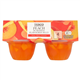 Tesco Mango Jelly & Peach Pieces 4 X 120G