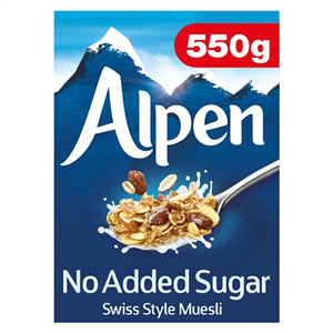 Alpen No Added Sugar Swiss Style Muesli 550G