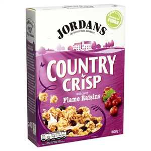 Jordans Country Crisp Flame Rais Cereal 500G