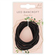 Leo Bancroft Snagfree Bands Black 15 Pack