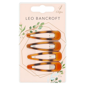 Leo Bancroft Curl Clips Tortilla 4 Pack