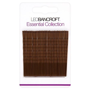Leo Bancroft Large Hair Grips Brown 28Pk