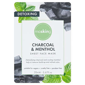 Masking Detoxing Charcoal & Menthol Face Mask 20Ml