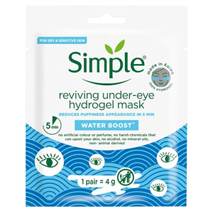 Simple Water Boost Reviving Eye Hydrogel Mask 4G