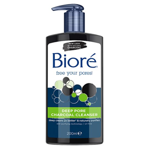 Biore Deep Pore Charcoal Cleanser 200Ml