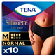 Tena Silhouette Normal Black Pants Medium 10 Pack