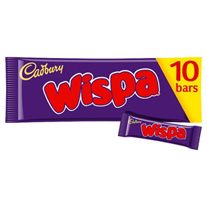 Cadbury Wispa Chocolate Bars 10 X 25.5G