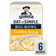 Quaker Oat So Simple Big Golden Syrup Porridge 6 Pack 298G