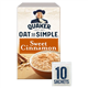 Quaker Oat So Simple Sweet Cinnamon Porridge 10 X33g