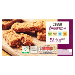 Tesco Free From Flapjacks X5