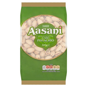 Aasani Roasted & Salted Jumbo Pistachios 500G