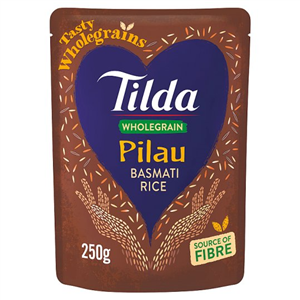 Tilda Wholegrain Pilau Basmati Rice Classic 250G