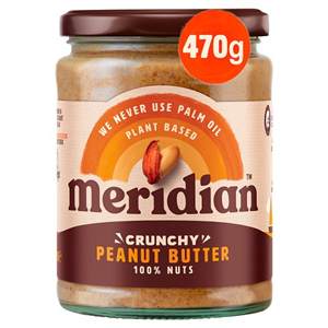 Meridian 100% Crunchy Peanut Butter 470G