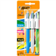 Bic 4 Colour Ballpoint Pens 3 Pack Assorted