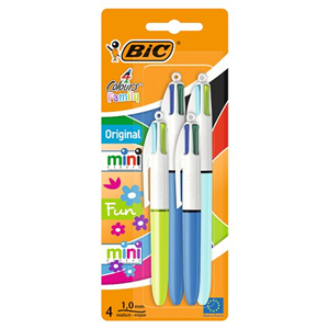 Bic 4 Colour Family Asstd 4 Pack