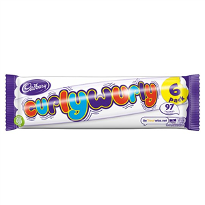 Cadbury Curly Wurly Chocolate 6X21.5G