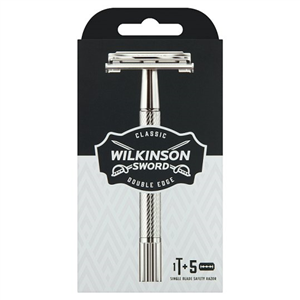 Wilkinson Sword Classic Razor Handle & 5 Blade