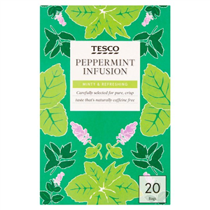 Tesco Peppermint 20 Tea Bags 30G