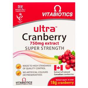 Vitabiotics Ultra Cranberry Tablets X30