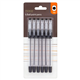 Tesco Classic Ball Pens Black 5 Pack