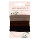 Leo Bancroft Soft Hairbands Blk/Brwn/Grey 6S