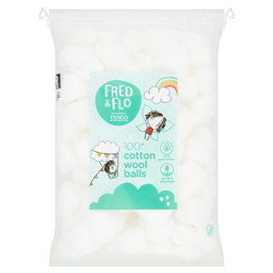 Fred & Flo 100 Cotton Wool Balls