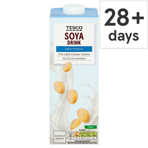 Tesco Longlife Soya Drink Sweetened 1Ltr