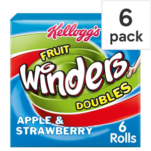 Kellogg's Duo Fruit Winders Apple & Strawberry 6 Pack