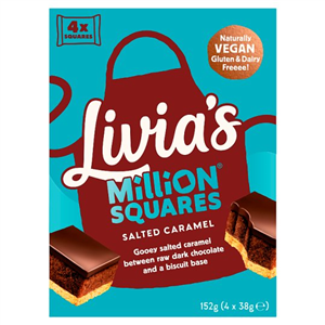 Livia's Million Squares Salted Caramel 4 X 38G