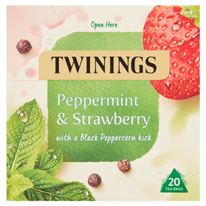 Twinings Peppermint & Strawberry 20 Teabags 36G