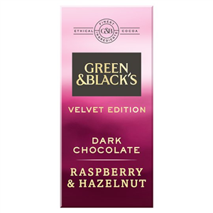 Green & Blacks Dark Raspberry & Hazelnut Chocolate 90G