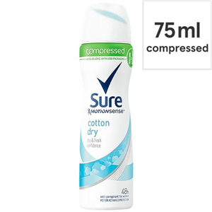 Sure Women Cotton Antiperspirant Deodorant Compressed 75Ml